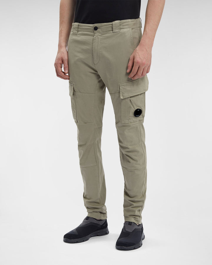 C.P Company Pantalon cargo Stretch Sateen Ergonomic Fit Silver Sage - Lothaire