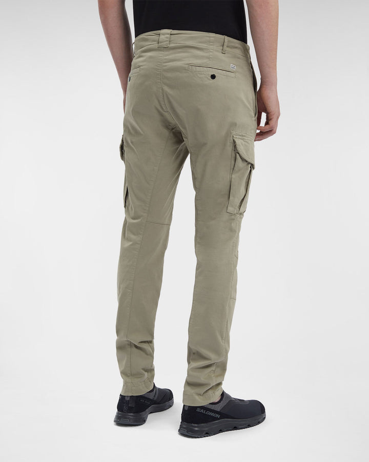 C.P Company Pantalon cargo Stretch Sateen Ergonomic Fit Silver Sage - Lothaire