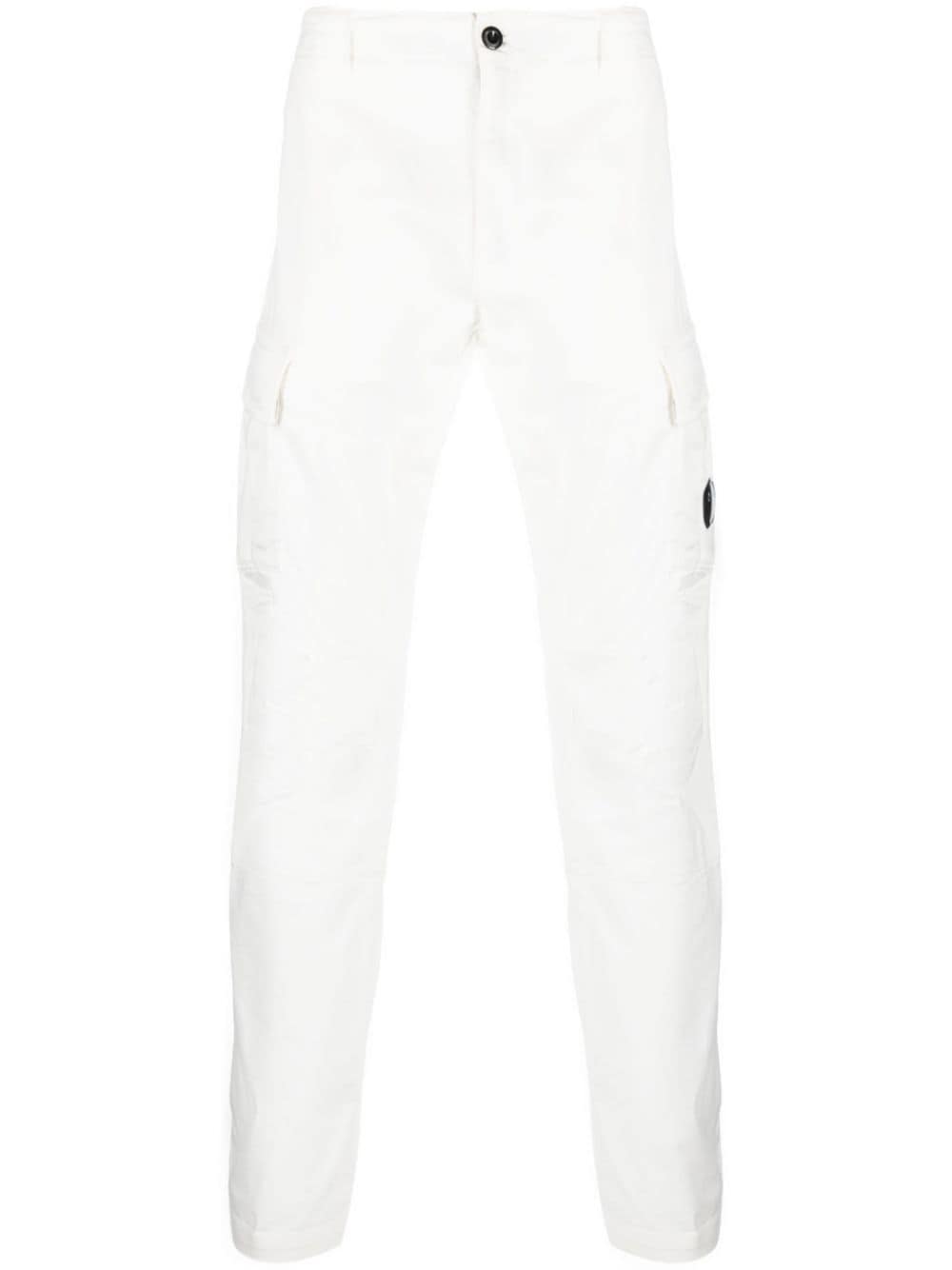 C.P Company Pantalon cargo Stretch Sateen Gauze white - Lothaire
