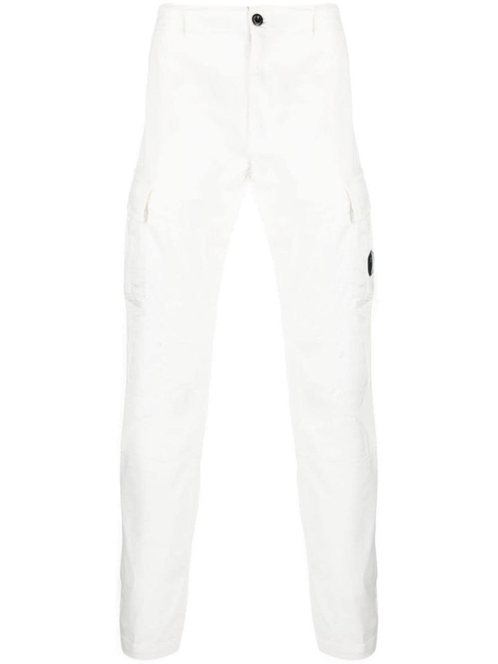 C.P Company Pantalon cargo Stretch Sateen Gauze white - Lothaire