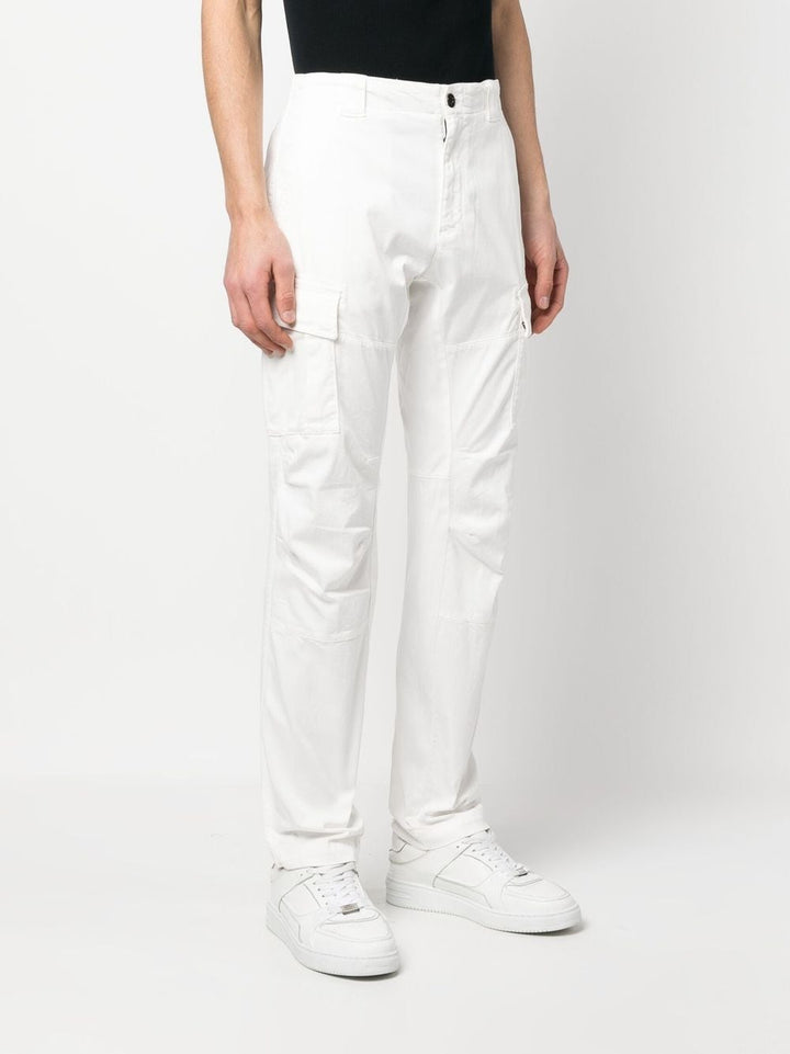 C.P Company Pantalon cargo Stretch Sateen Gauze white - Lothaire