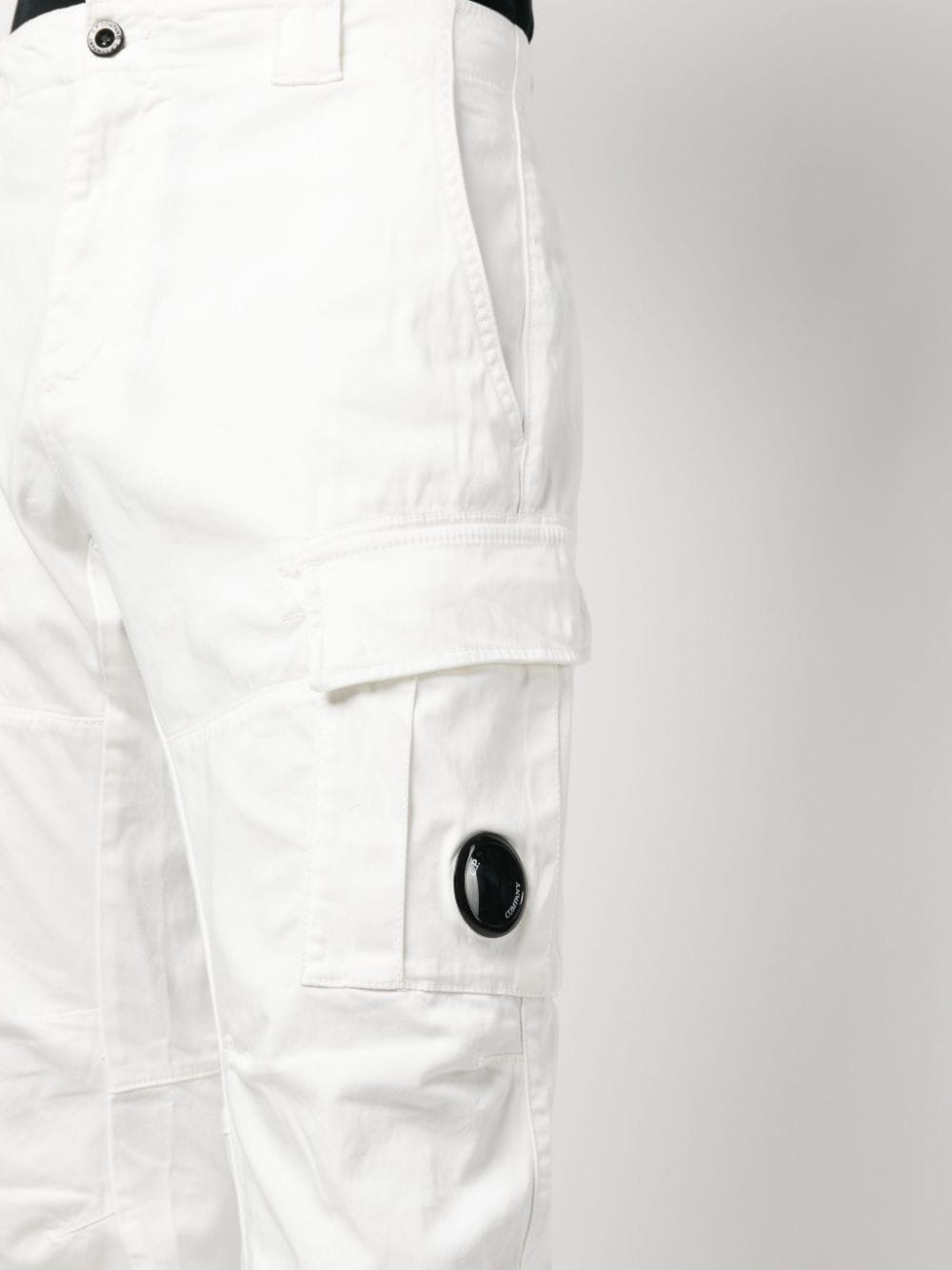 C.P Company Pantalon cargo Stretch Sateen Gauze white - Lothaire