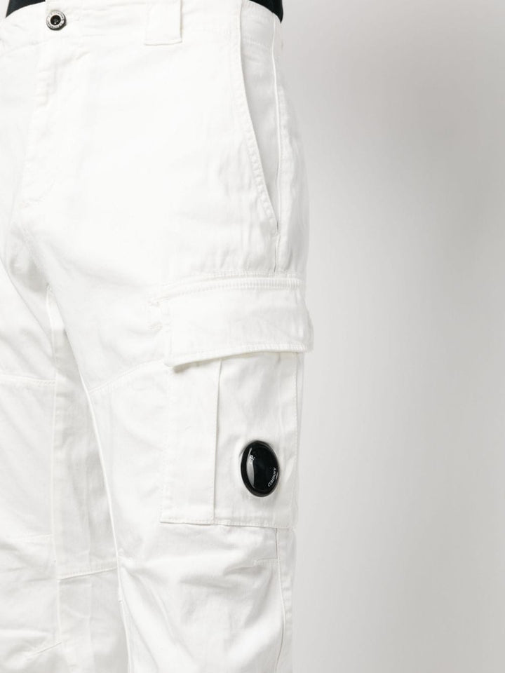 C.P Company Pantalon cargo Stretch Sateen Gauze white - Lothaire