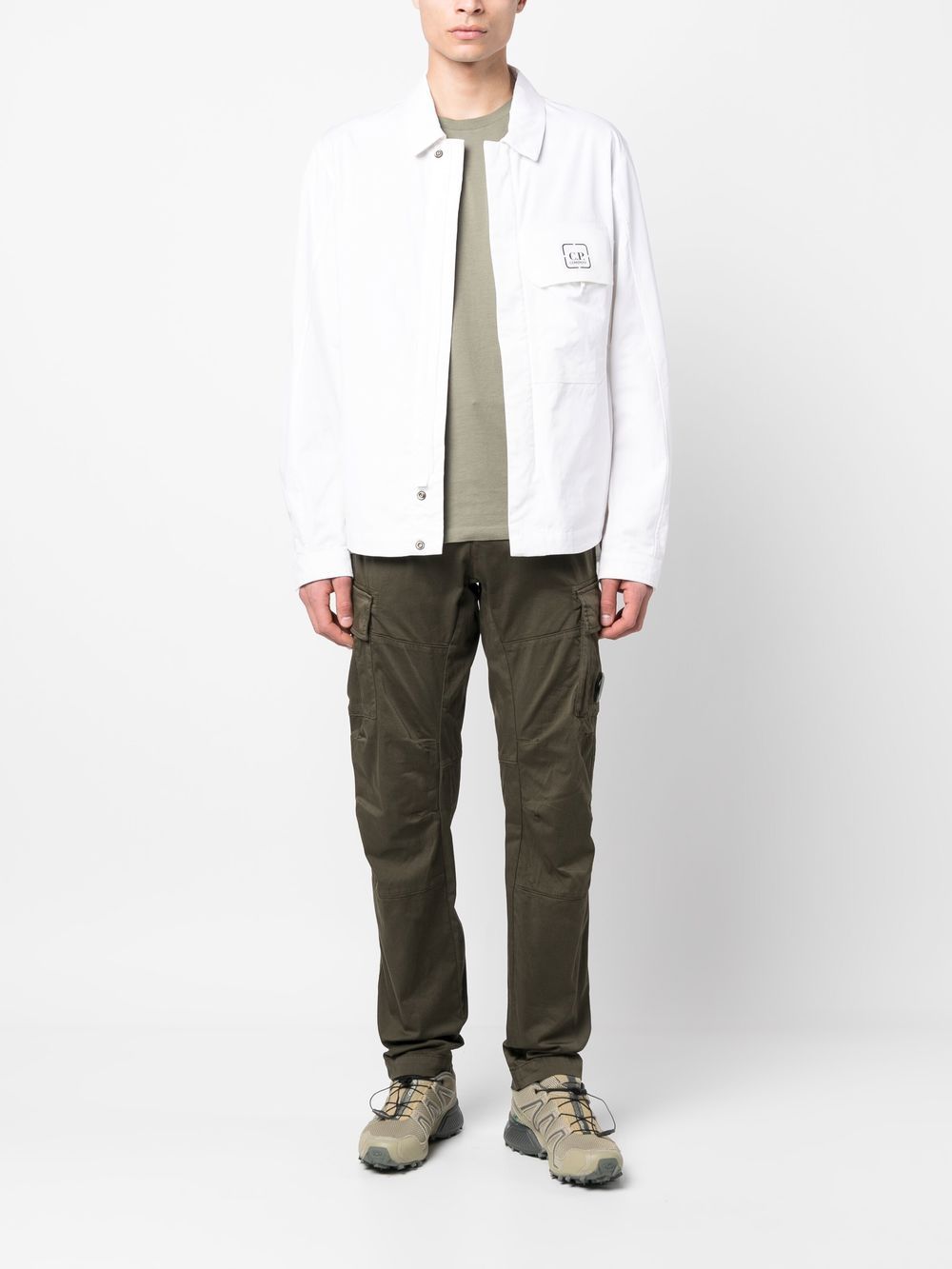 C.P Company Pantalon cargo Stretch Sateen Ivy Green - Lothaire