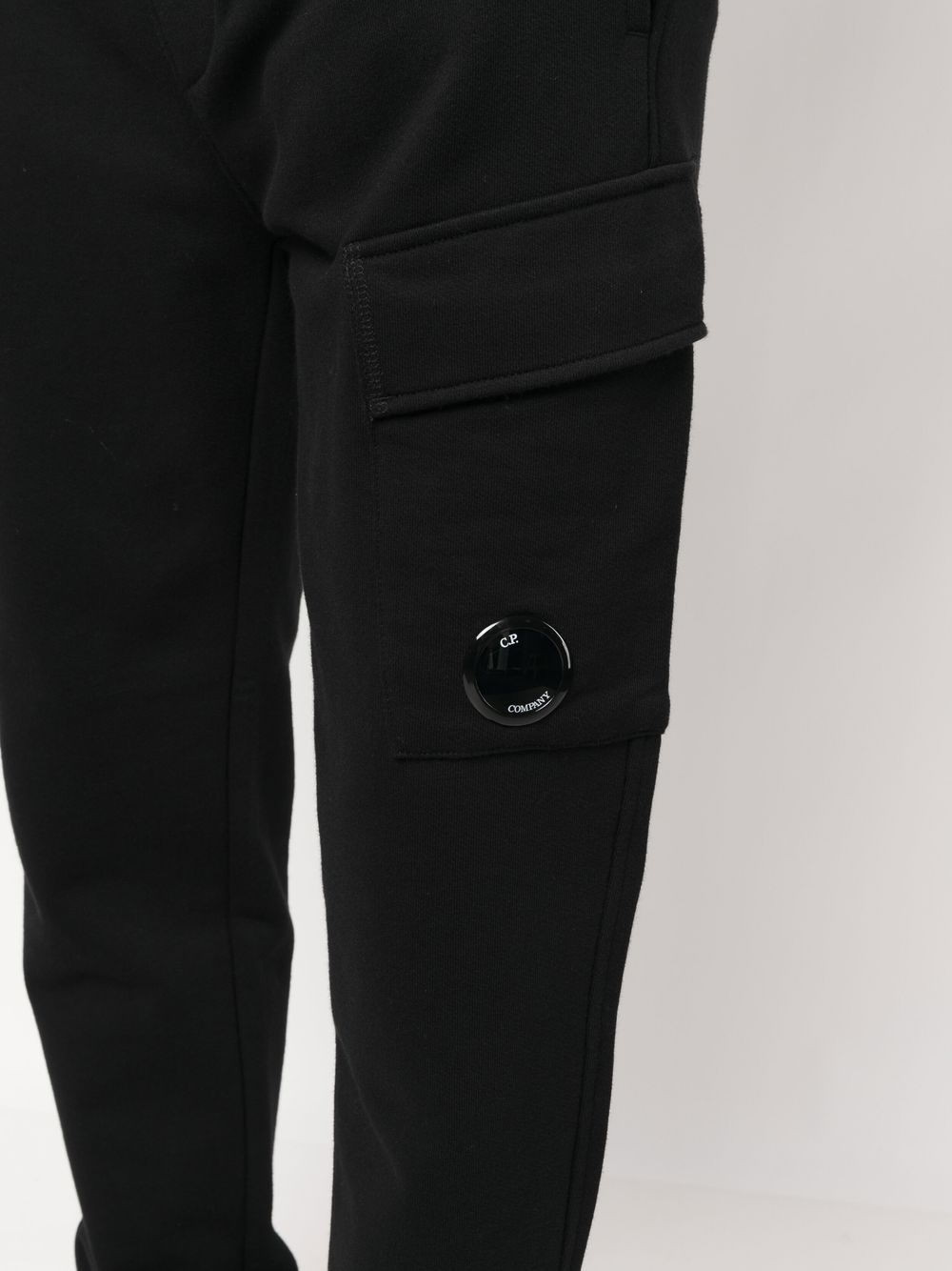 CP Company Pantalon de jogging Diagonal Raised Fleece Black - Lothaire