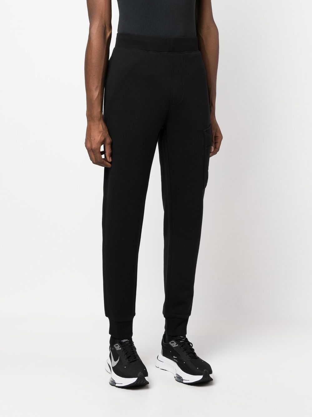 CP Company Pantalon de jogging Diagonal Raised Fleece Black - Lothaire