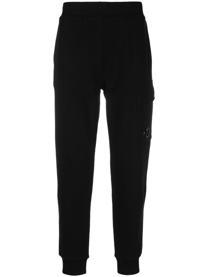 CP Company Pantalon de jogging Diagonal Raised Fleece Black - Lothaire