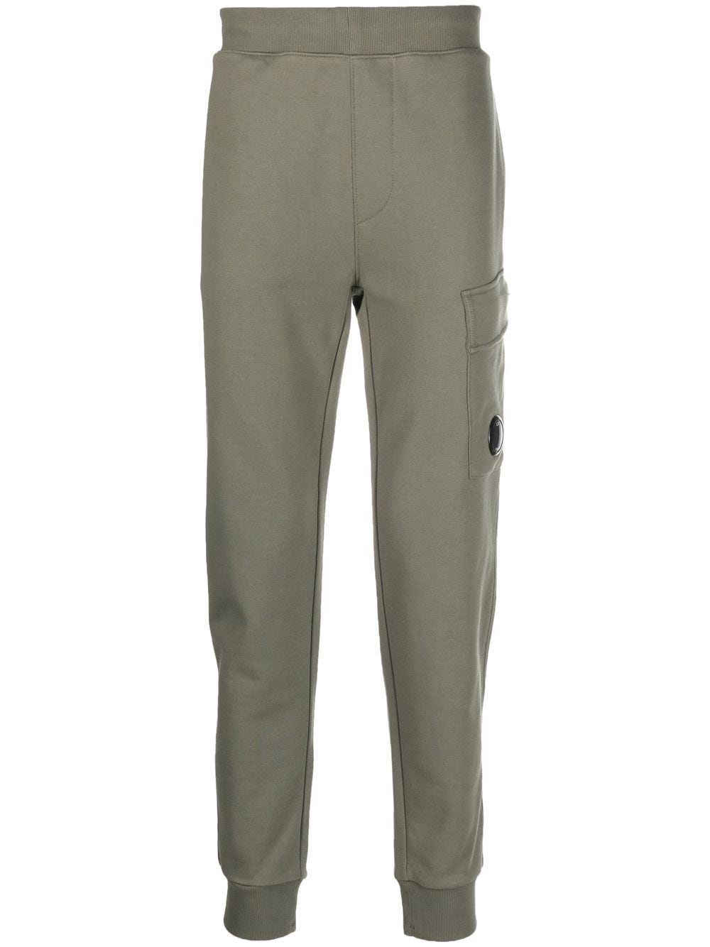 CP Company Pantalon de jogging Diagonal Raised Fleece Bronze green - Lothaire