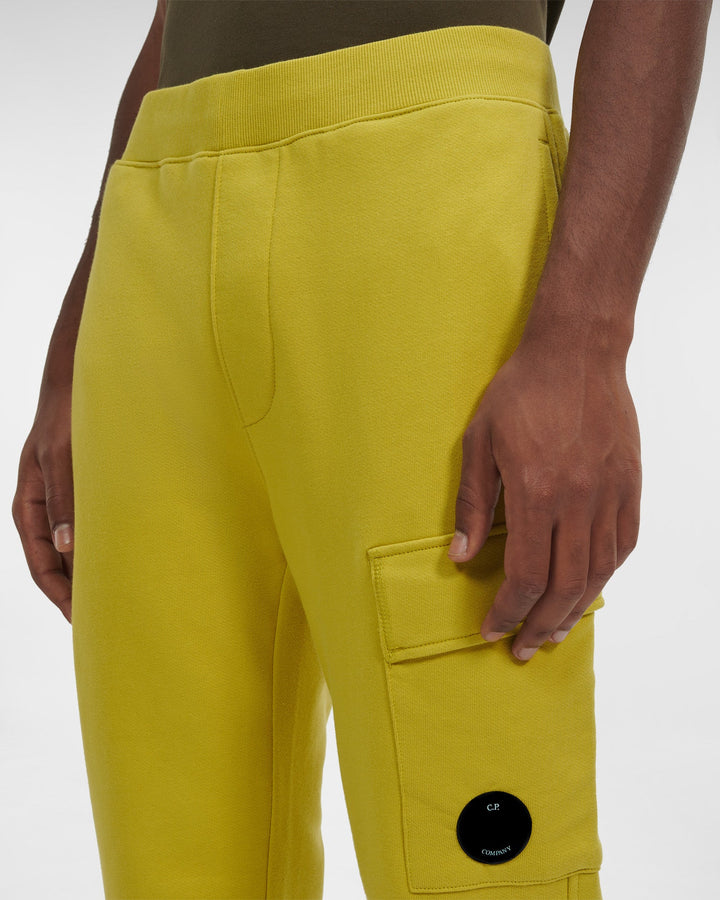 CP Company Pantalon de jogging Diagonal Raised Fleece Golden Palm - Lothaire boutiques
