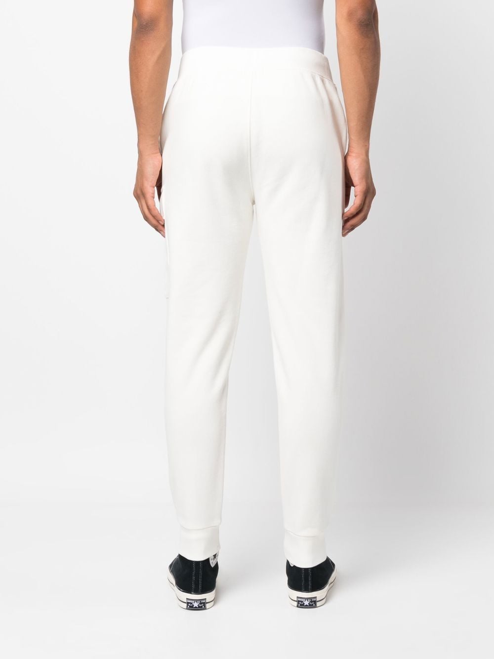 CP Company Pantalon de jogging Diagonal Raised Fleece White - Lothaire
