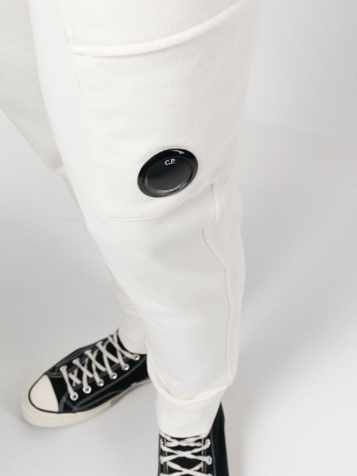 C.P Company Pantalon de jogging Diagonal Raised Fleece White - Lothaire
