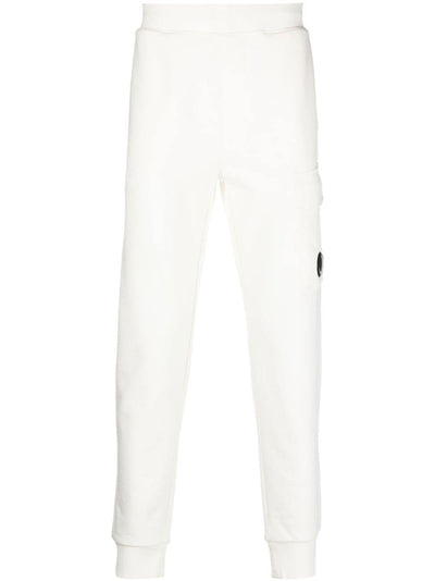C.P Company Pantalon de jogging Diagonal Raised Fleece White - Lothaire