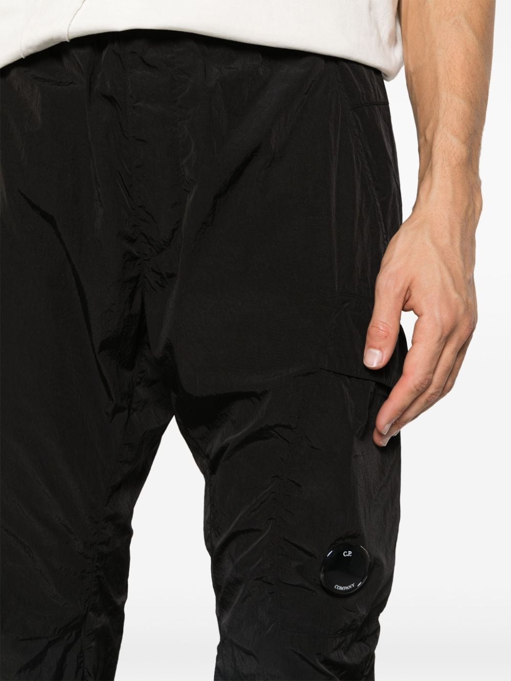 C.P Company Pantalon de jogging noir à détail de verre signature - Lothaire