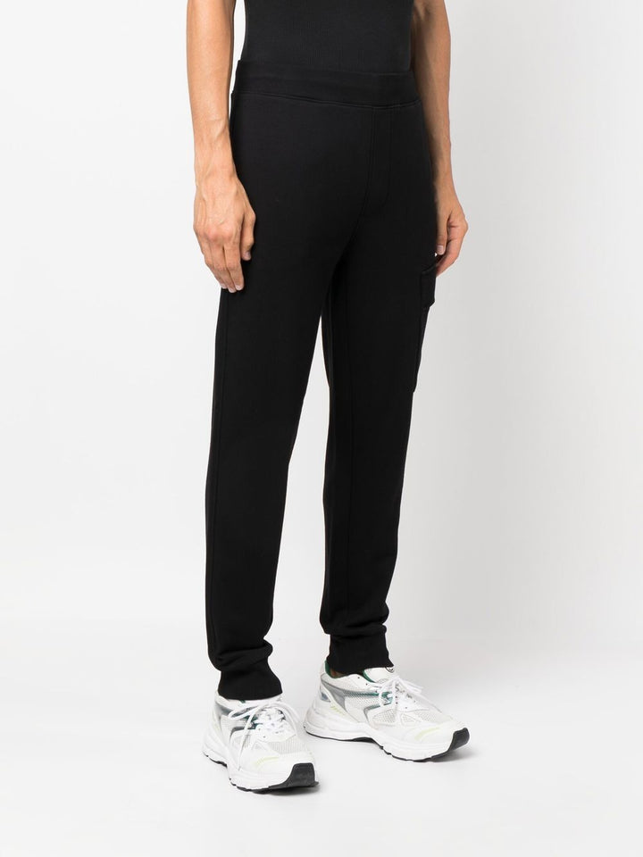 CP Company Pantalon de jogging noir à patch logo - Lothaire boutiques