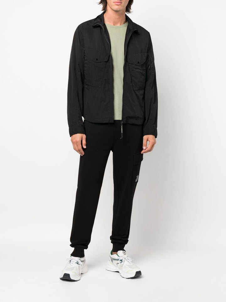 CP Company Pantalon de jogging noir à patch logo - Lothaire boutiques