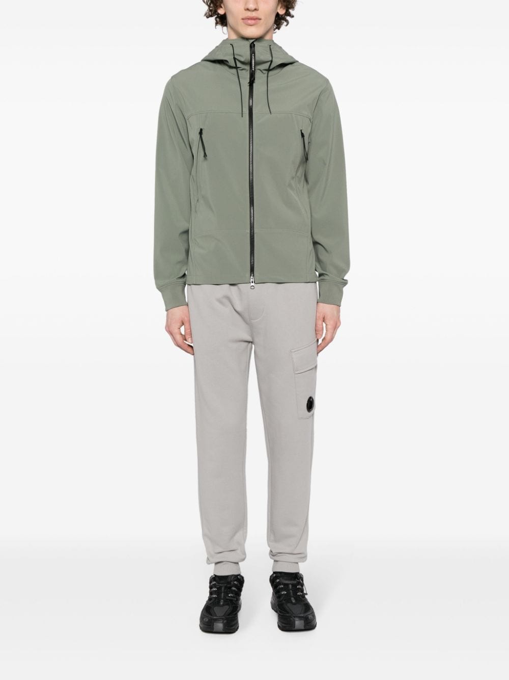 CP Company- Pantalon jogging Diagonal Raised Fleece drizzle grey - Lothaire