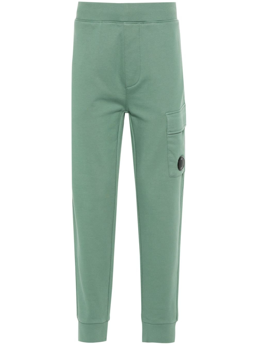CP Company- Pantalon jogging Diagonal Raised Fleece Green bay - Lothaire