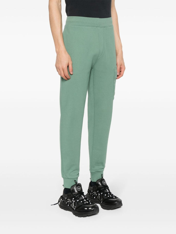 CP Company- Pantalon jogging Diagonal Raised Fleece Green bay - Lothaire