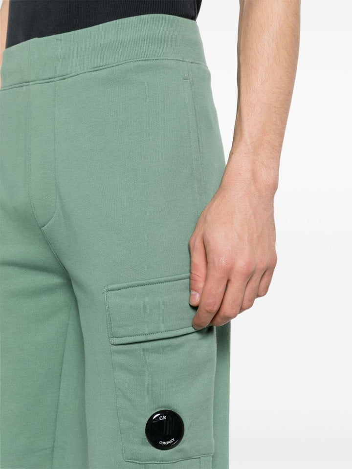 CP Company- Pantalon jogging Diagonal Raised Fleece Green bay - Lothaire
