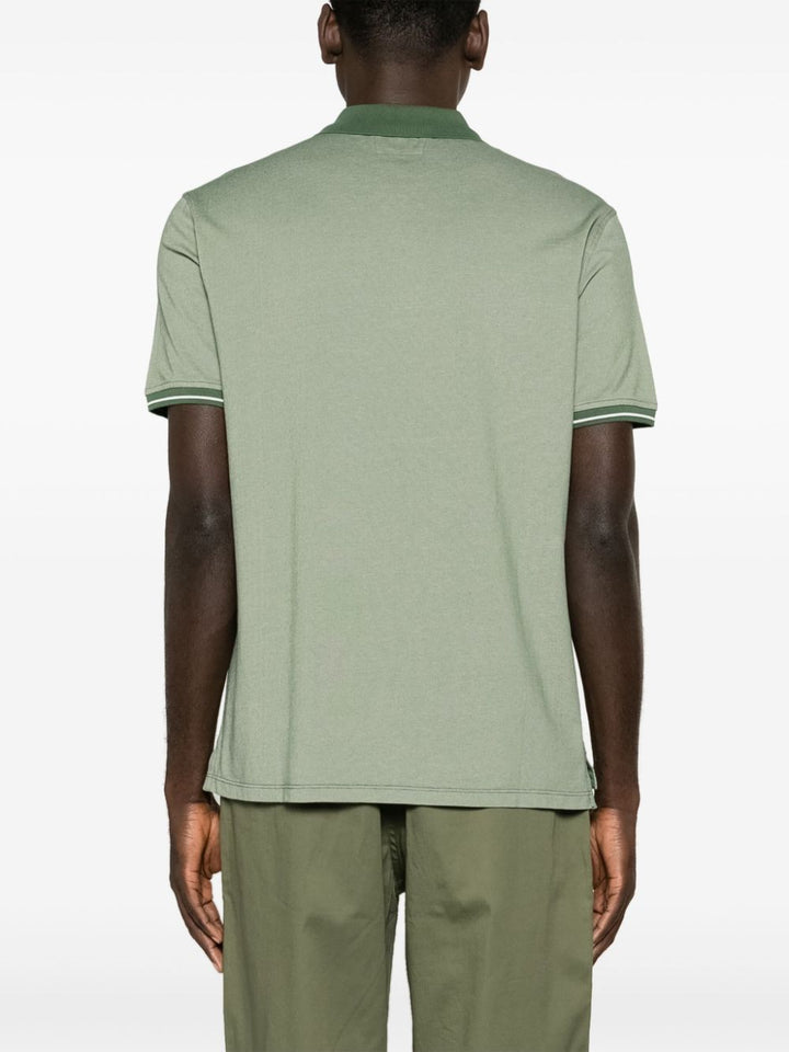 C.P. COMPANY - Polo duck green en piqué à patch logo - Lothaire