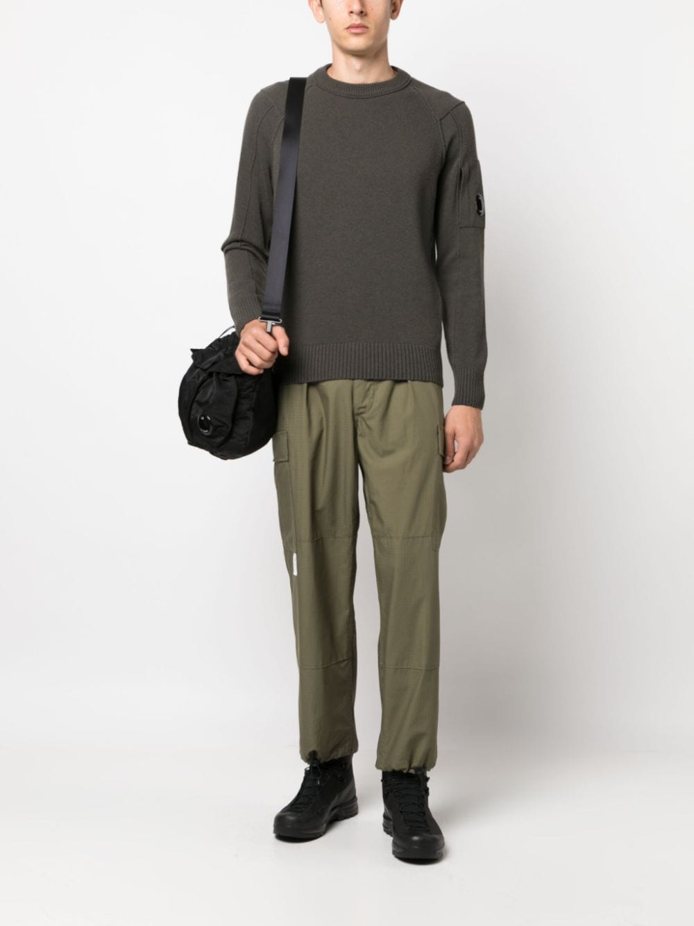 C.P Company - Pull en laine Olive Night - Lothaire