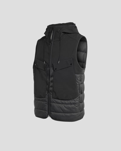 C.P. Company Shell-R Mixed Goggle Gilet noir - Lothaire