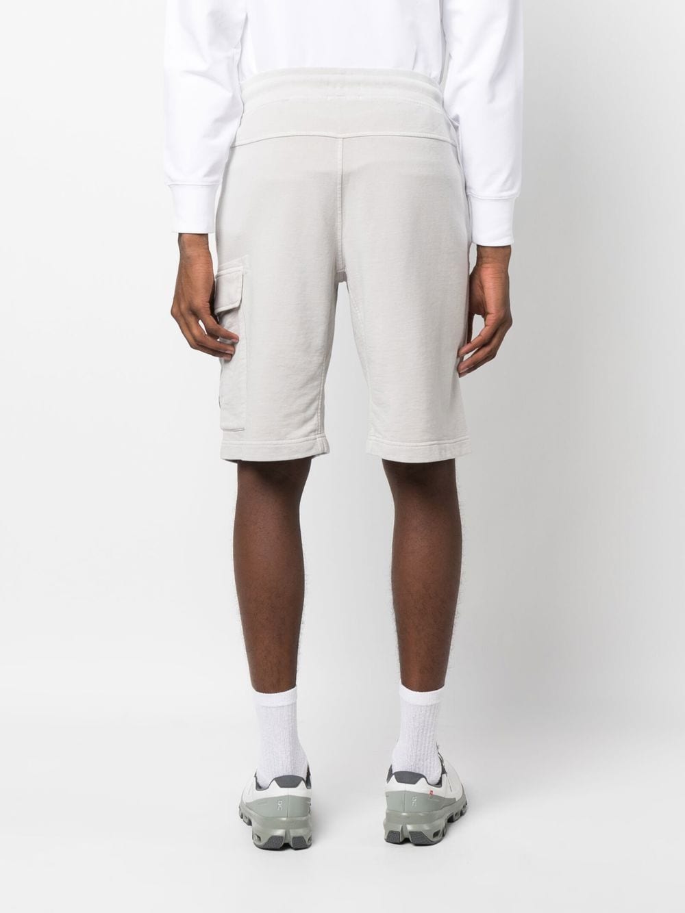 C.P. COMPANY Short Fleece Cargo Flint Grey - Lothaire
