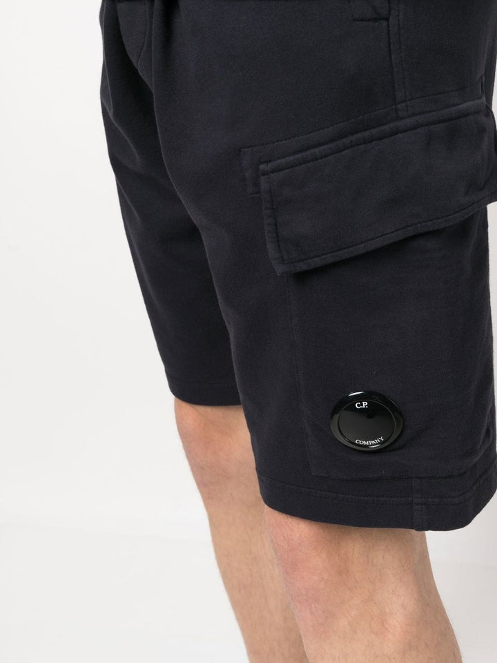 C.P. COMPANY Short Light Fleece Regular - Black - Lothaire