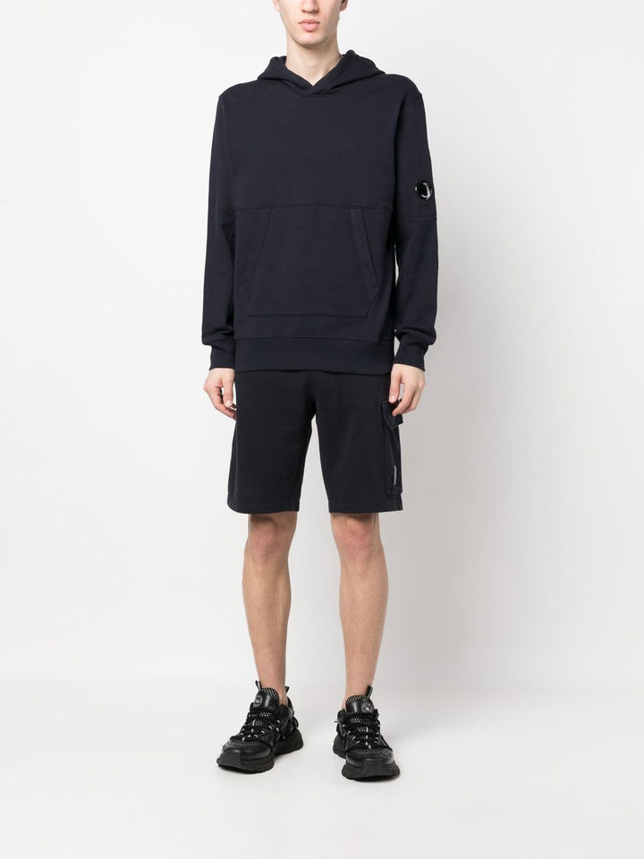 C.P. COMPANY Short Light Fleece Regular - Black - Lothaire