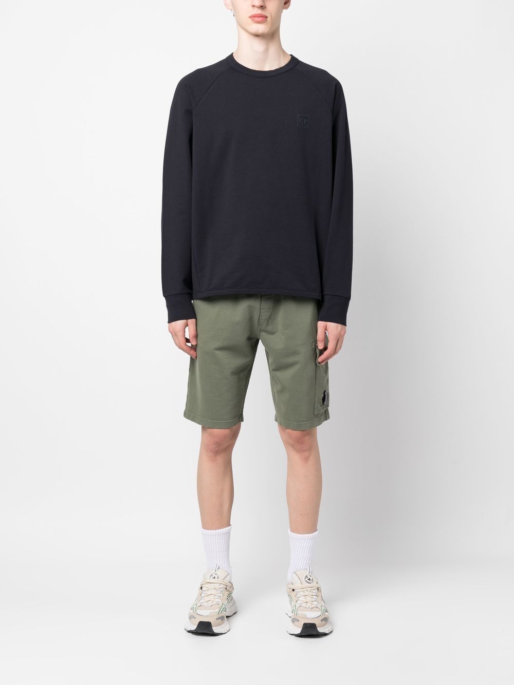 C.P. COMPANY Short Light Fleece Regular - Bronze green - Lothaire