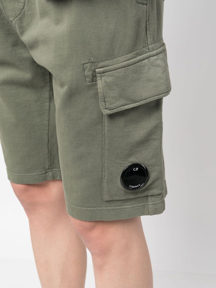 C.P. COMPANY Short Light Fleece Regular - Bronze green - Lothaire