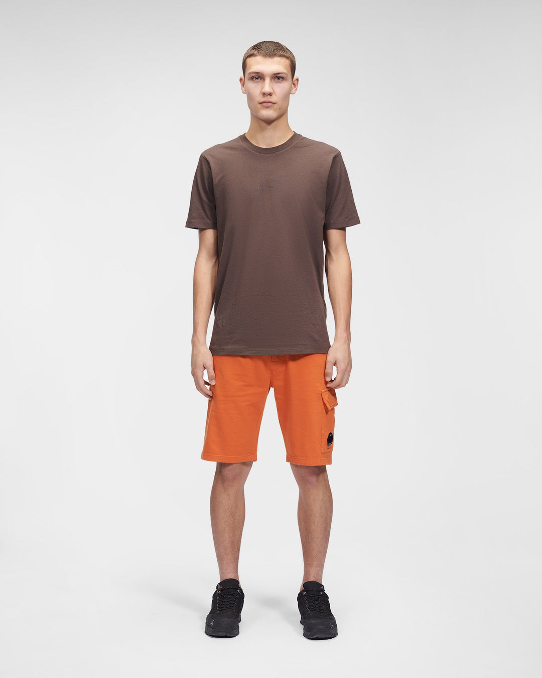 C.P. COMPANY Short Light Fleece Regular - Harvest Pumpkin - Lothaire