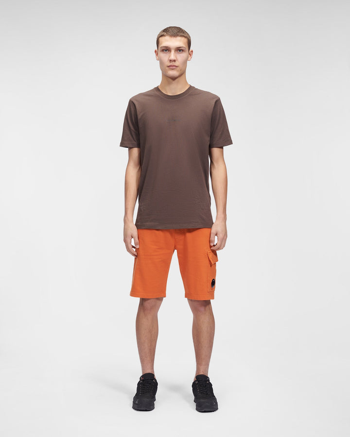 C.P. COMPANY Short Light Fleece Regular - Harvest Pumpkin - Lothaire