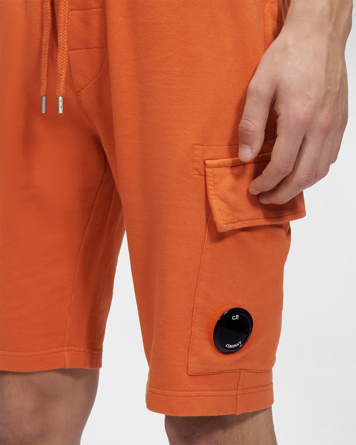 C.P. COMPANY Short Light Fleece Regular - Harvest Pumpkin - Lothaire
