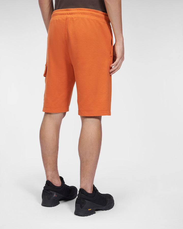 C.P. COMPANY Short Light Fleece Regular - Harvest Pumpkin - Lothaire