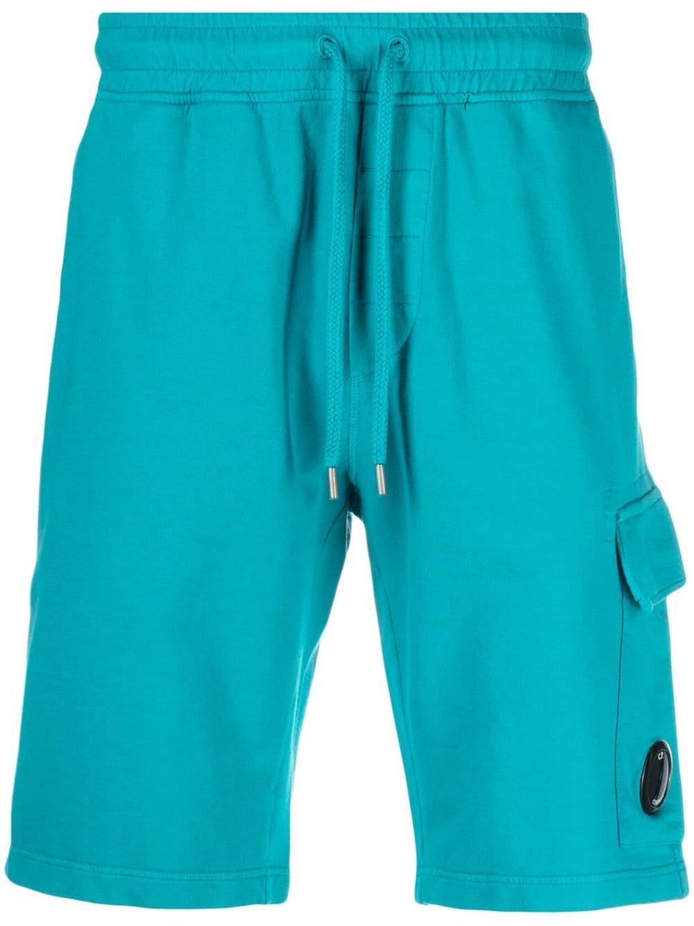 C.P. COMPANY Short Light Fleece Regular - Tile Blue - Lothaire