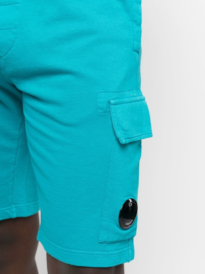 C.P. COMPANY Short Light Fleece Regular - Tile Blue - Lothaire