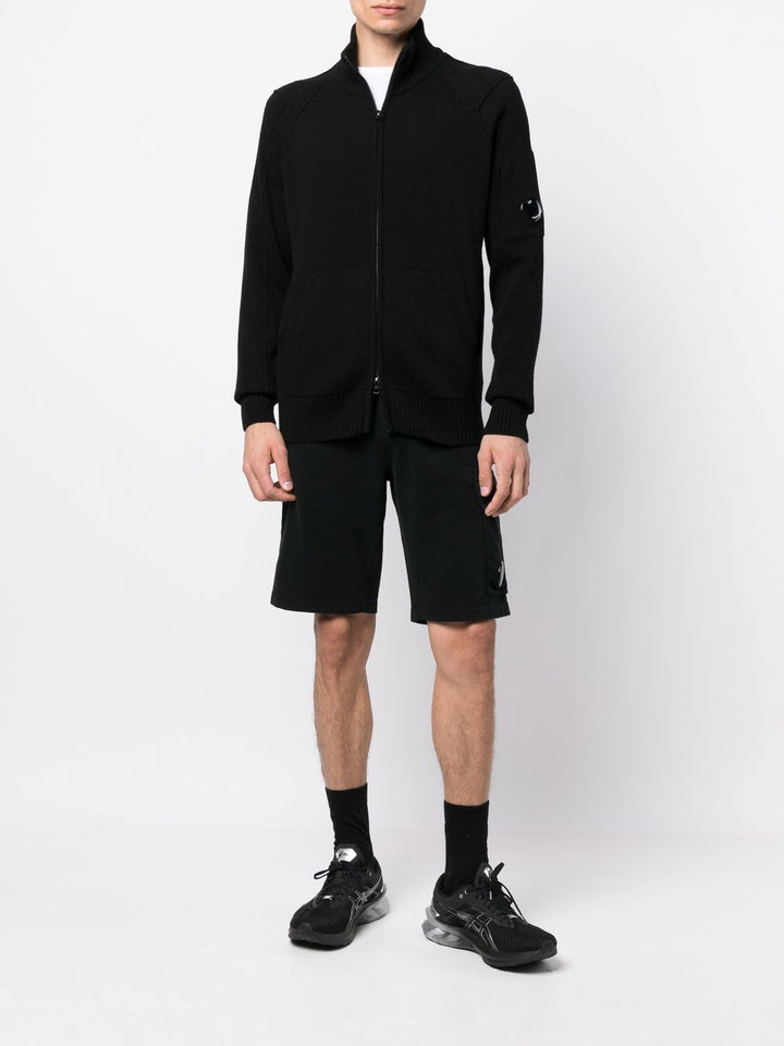 C.P. COMPANY Short noir polaire léger - Lothaire boutiques