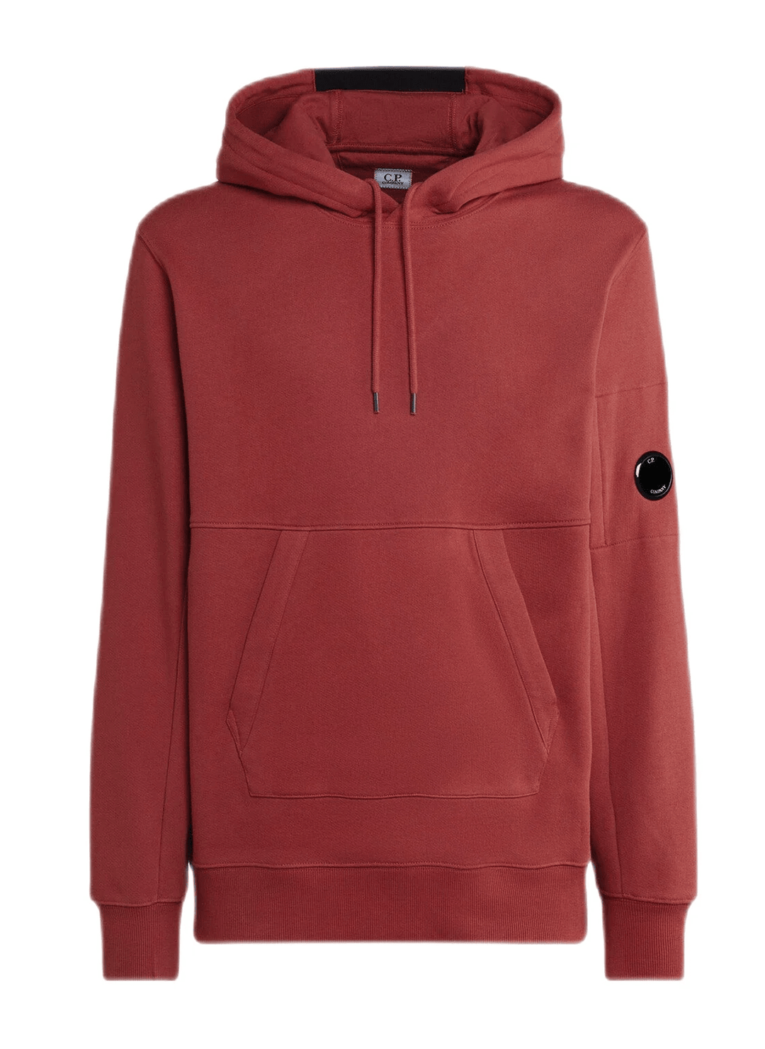 CP Company Sweat à capuche bordeaux Diagonal raised fleece Classic - Lothaire