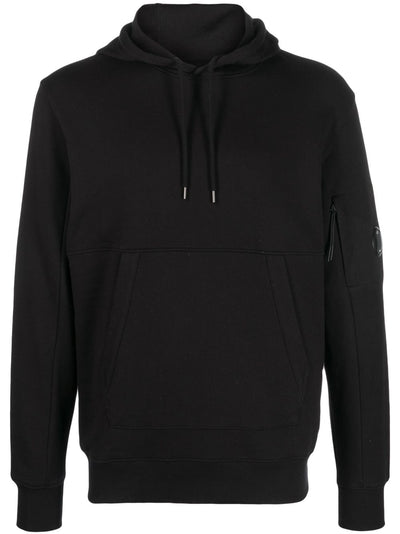 CP Company Sweat à capuche Diagonal raised fleece Classic Black - Lothaire