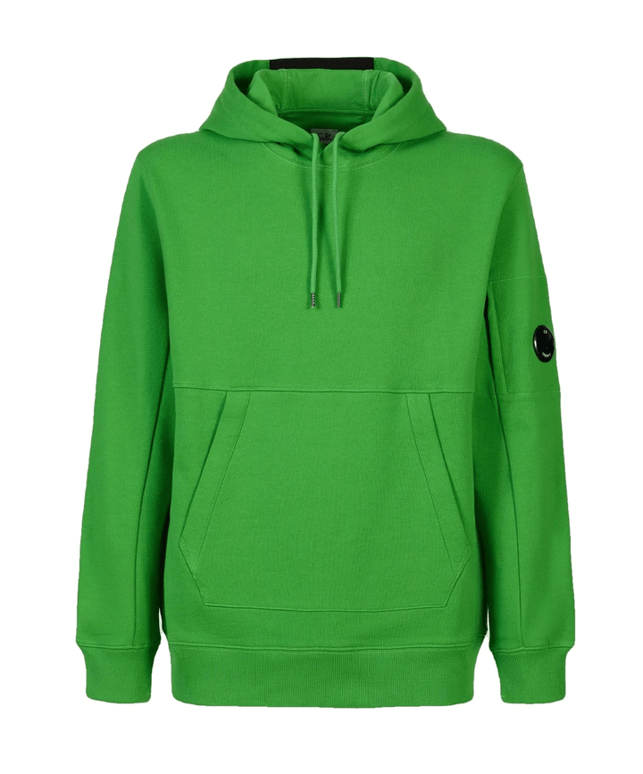 CP Company Sweat à capuche Diagonal raised fleece Classic Green - Lothaire