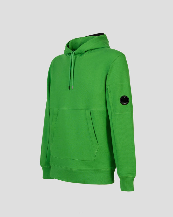 CP Company Sweat à capuche Diagonal raised fleece Classic Green - Lothaire