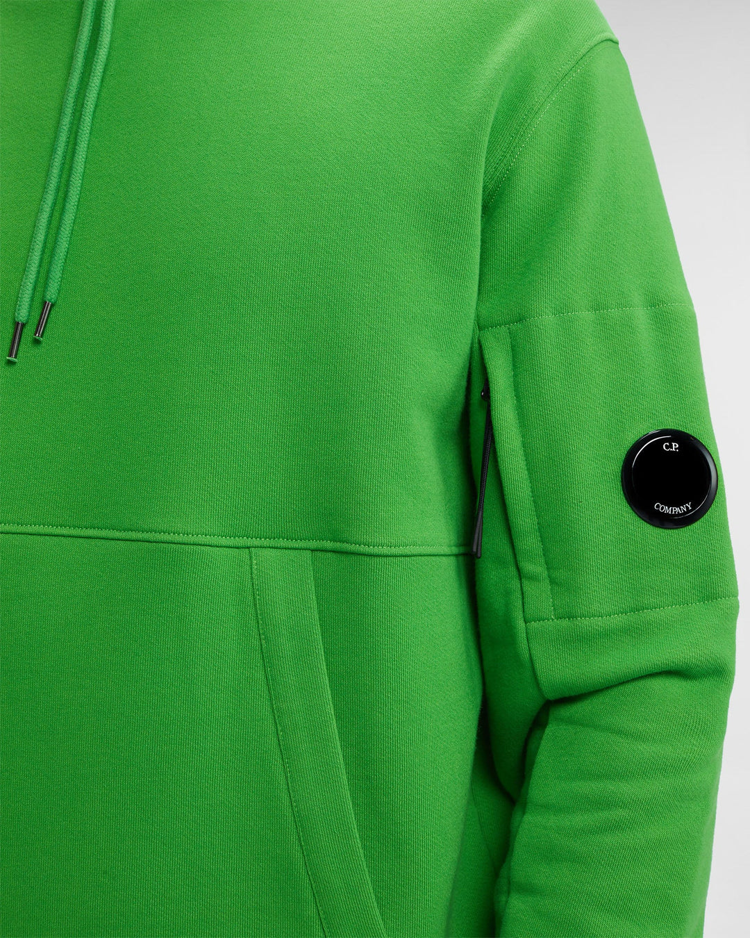 CP Company Sweat à capuche Diagonal raised fleece Classic Green - Lothaire