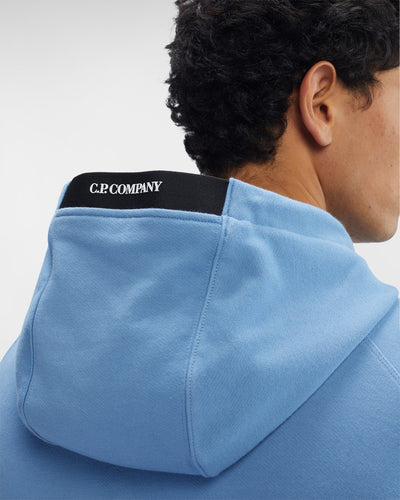 CP Company Sweat à capuche Diagonal raised fleece Riviera - Lothaire