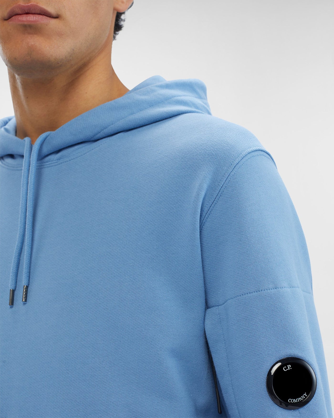 CP Company Sweat à capuche Diagonal raised fleece Riviera - Lothaire