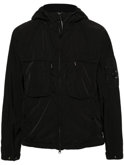 C.P Company Sweat à capuche noir Diagonal raised fleece Classic - Lothaire