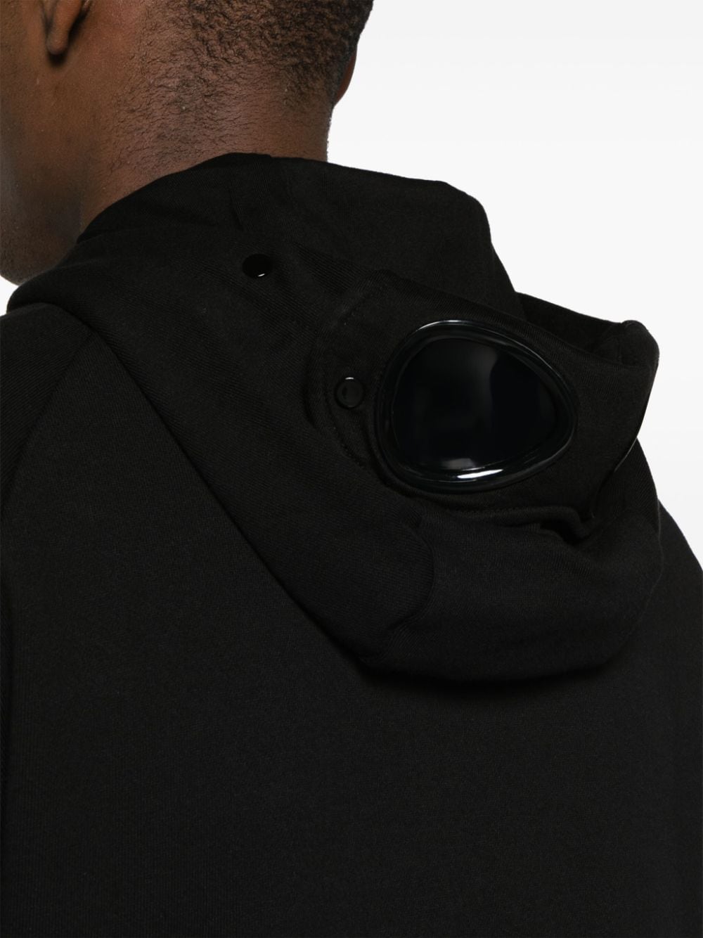 Veste Softshell Bleue avec Capuche Goggle Hood | CP Company Homme à Veste Softshell Bleue avec Capuche Goggle Hood | CP Company Homme à
