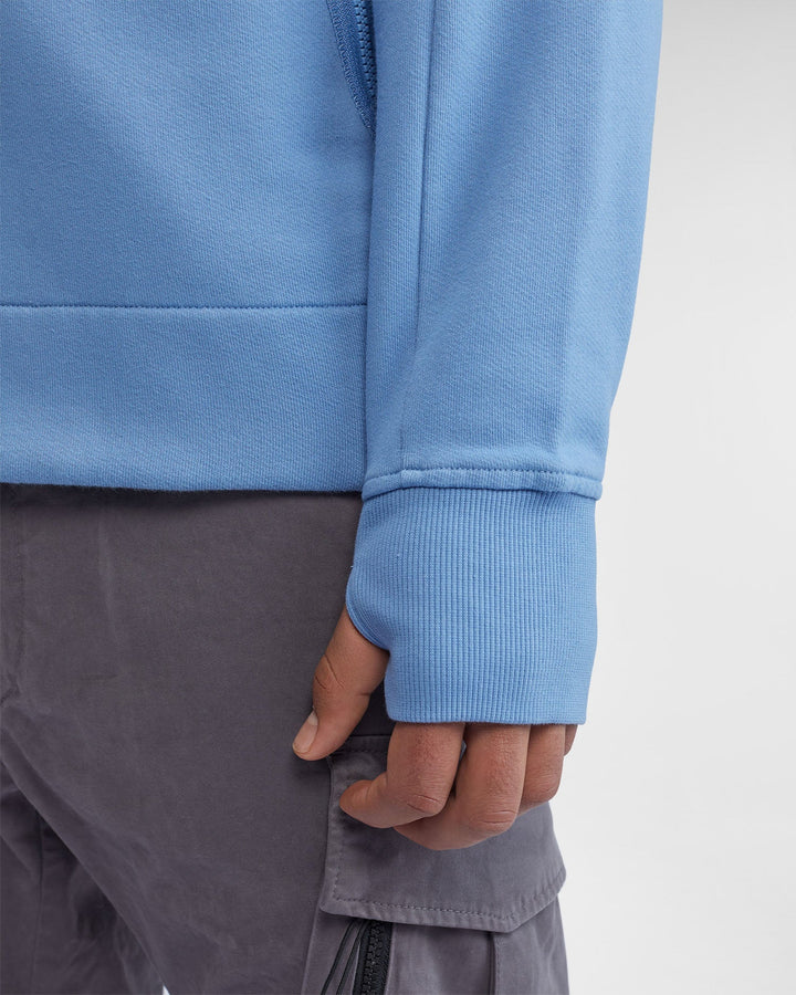 C.P Company Sweat à capuche zippé Riviera Diagonal Raised Fleece Goggle - Lothaire