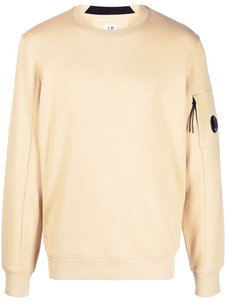CP Company Sweat beige Diagonal raised fleece - Lothaire