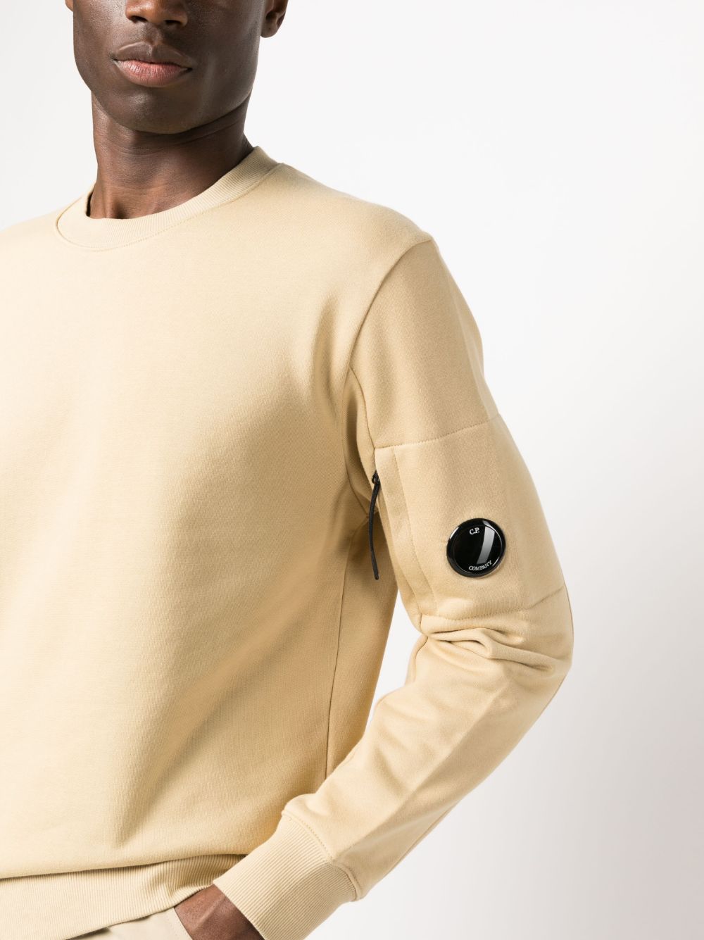CP Company Sweat beige Diagonal raised fleece - Lothaire
